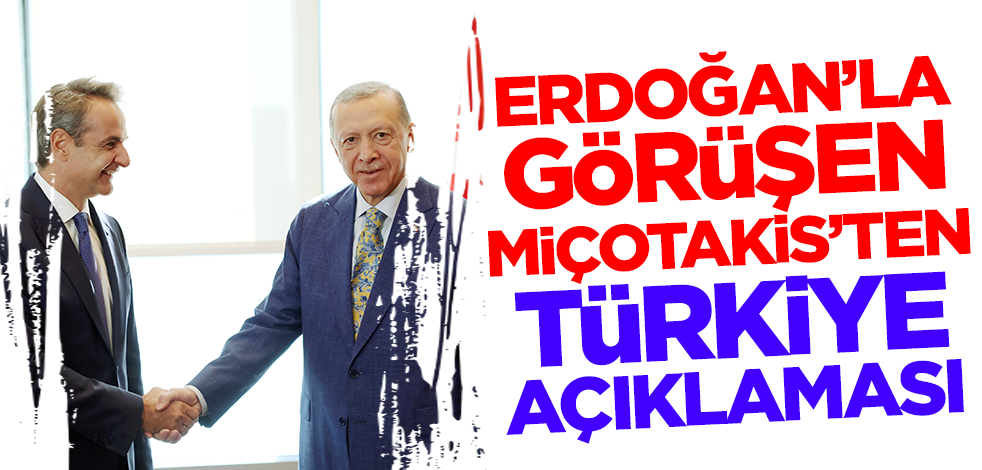 Erdoğan'la görüşen Miçotakis'ten ilk açıklama! 'Türkiye ile iş birliği şart'