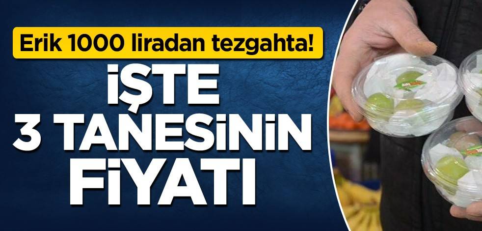 Erik 1000 liradan tezgahta! İşte 3 tanesinin fiyatı
