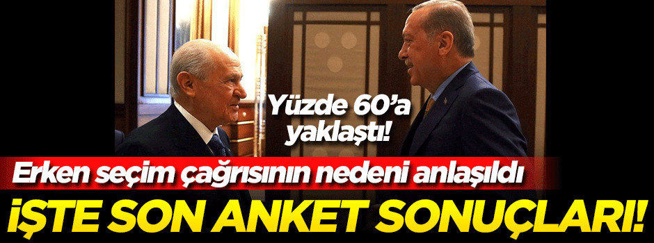 Erken seçim öncesi son anket sonuçları!