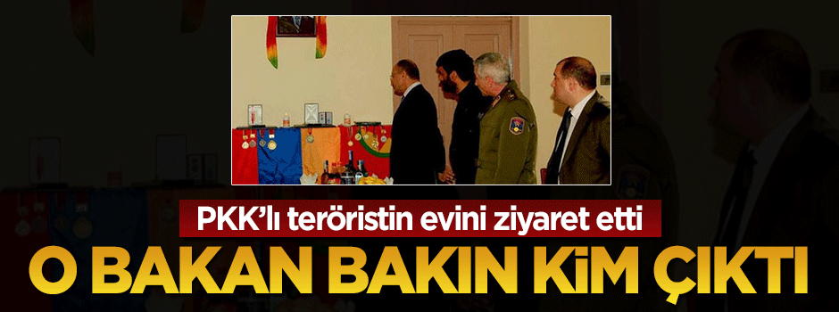 Ermeni Bakan PKK'lı teröristin evini ziyaret etti
