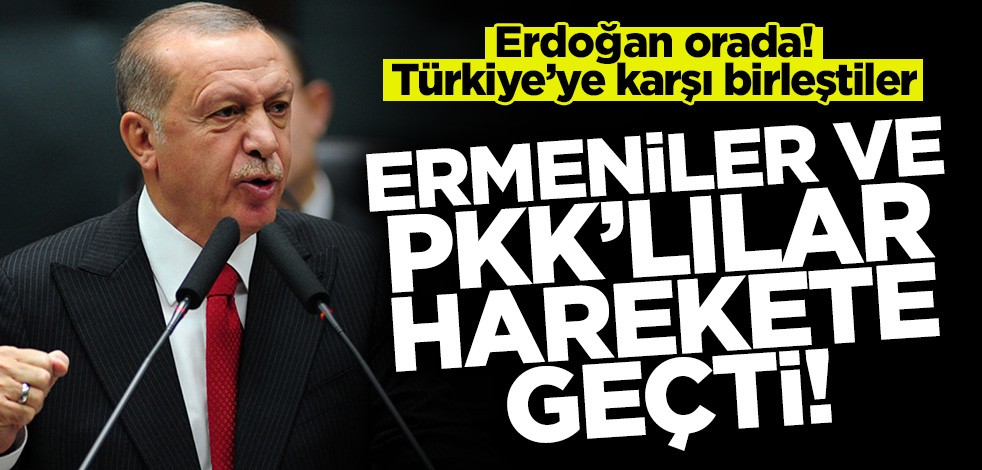 Ermeniler ve PKK yandaşları Türkiye karşıtlığında birleşti!