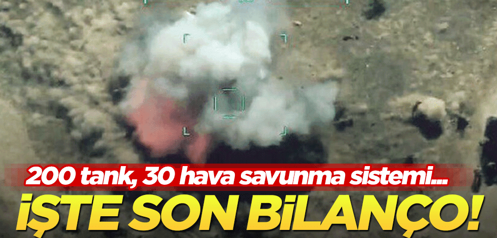 Ermenistan ağır kayıplar veriyor! Azerbaycan 200 tank ve 30 hava savunma sistemi havaya uçurdu