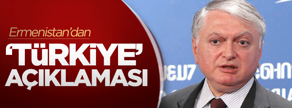 Ermenistan'dan 'Türkiye' açıklaması