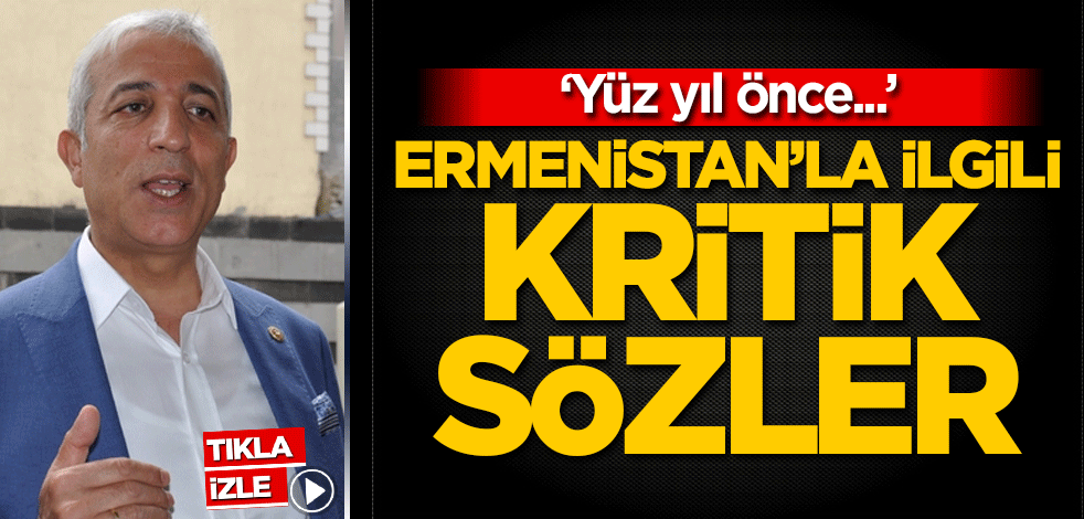 Ermenistan'la ilgili kritik sözler: Yüz yıl önce...
