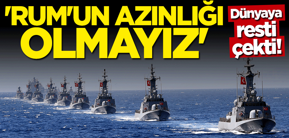 Ersin Tatar "Türk oğlu Türk'üz" deyip resti çekti: Rum'un azınlığı olmayacağız