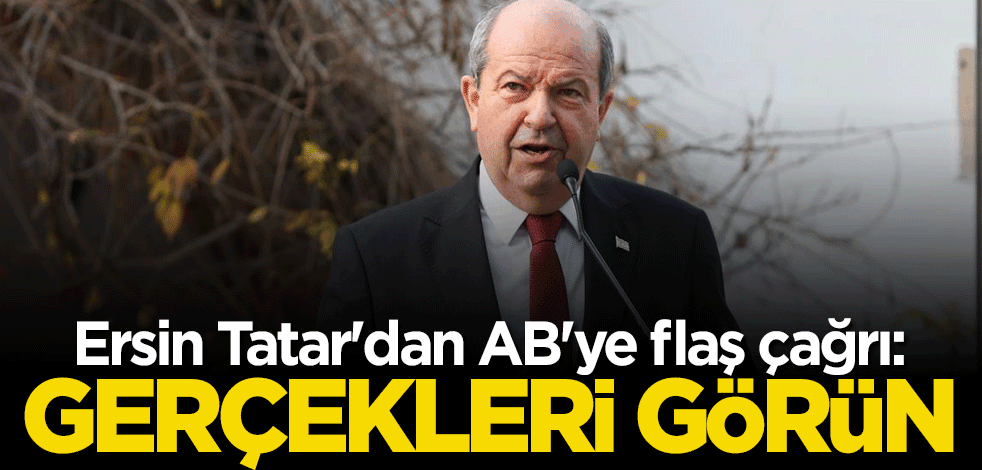 Ersin Tatar'dan flaş çağrı: Gerçekleri görün