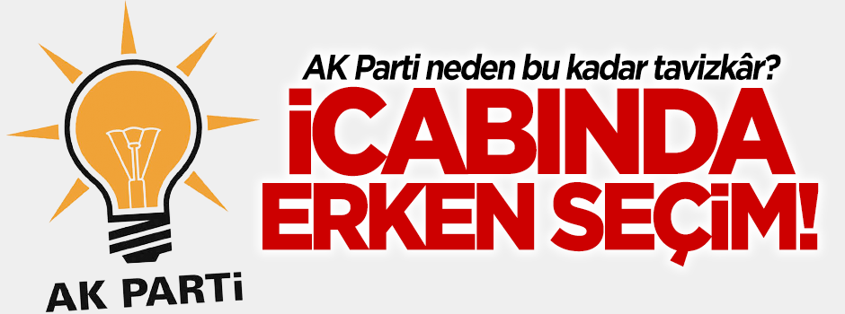 Ersoy Dede : İcabında erken seçim
