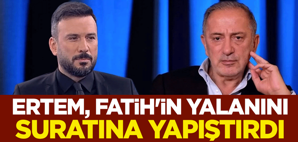 Ertem Şener, Fatih Altaylı'nın yalanını suratına yapıştırdı
