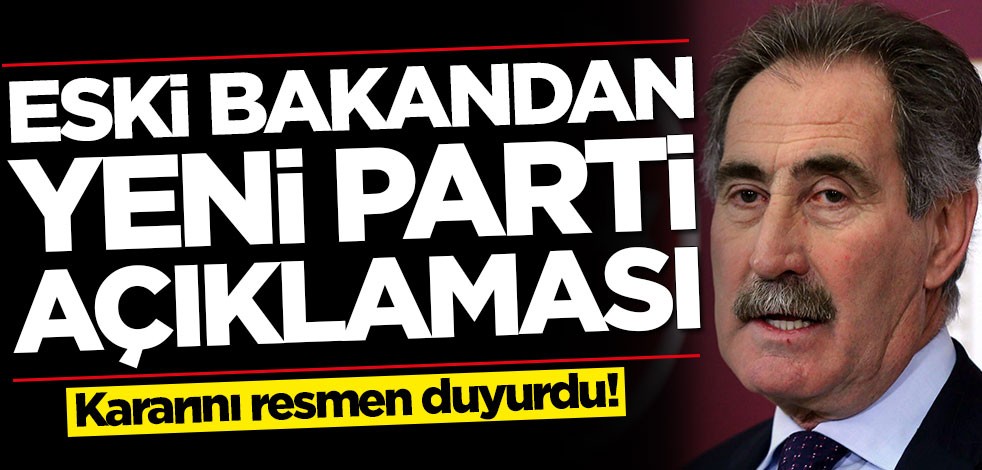 Ertuğrul Günay'dan yeni parti açıklaması! Kararını resmen duyurdu