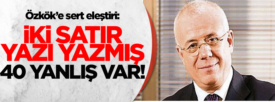 Ertuğrul Özkök'ün yazısına canlı yayında sert eleştiri!