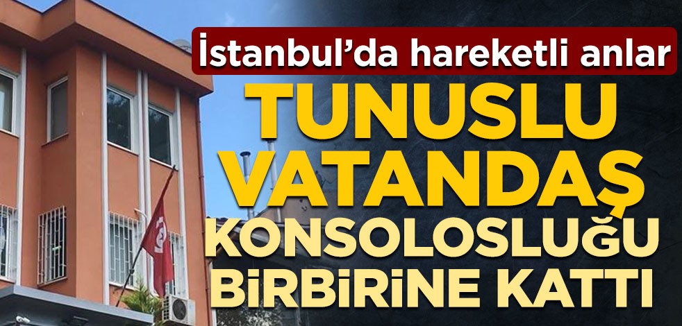 Erzak kolisini beğenmeyen Tunuslu vatandaş konsolosluğu birbirine kattı