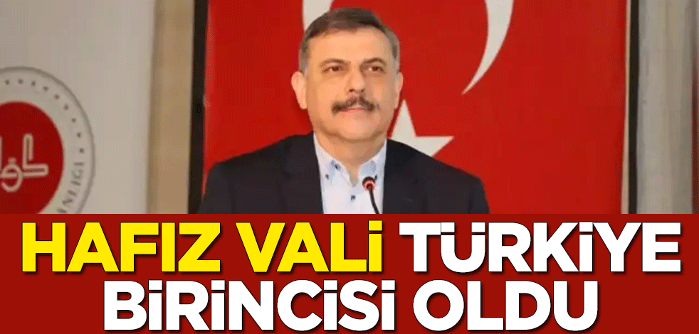 Erzurum Valisi Mustafa Çiftçi, "Hafız Kal Yarışması"nda Türkiye birincisi oldu
