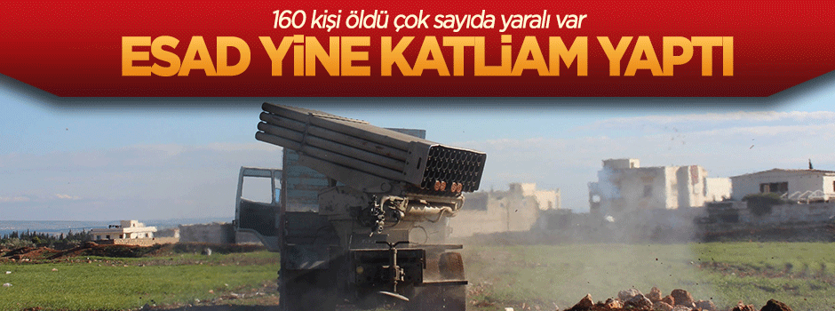 Esad yine katliam yaptı: 160 ölü