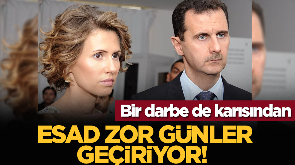 Esad zor günler geçiriyor! Bir darbe de karısından