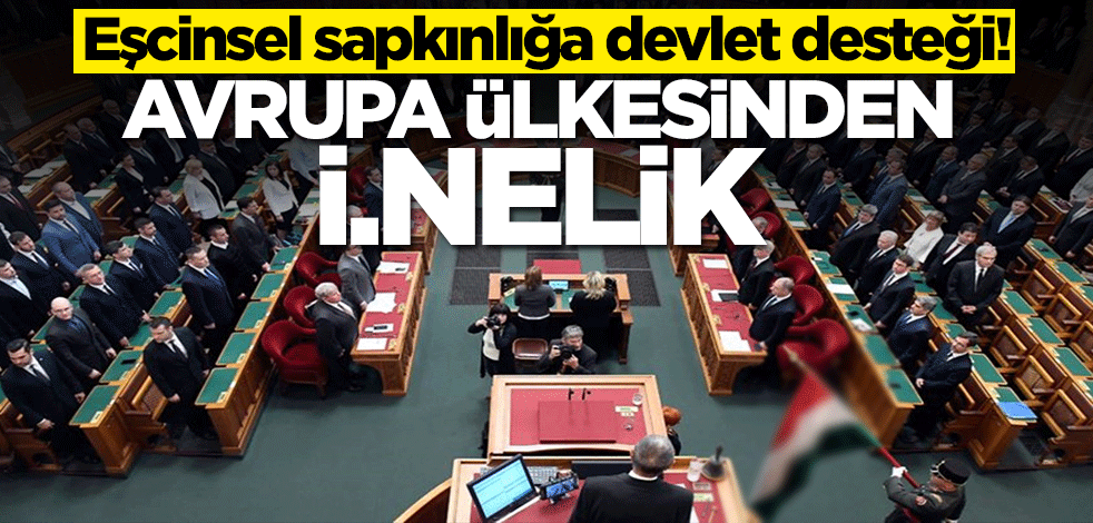 Eşcinsel sapkınlığa devlet desteği! Avrupa ülkesinden i.nelik