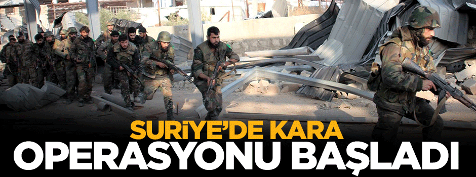 Esed kara operasyonu başlattı!