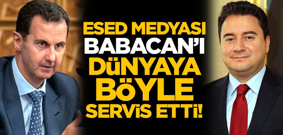 Esed medyası Ali Babacan'ı dünyaya böyle servis etti!
