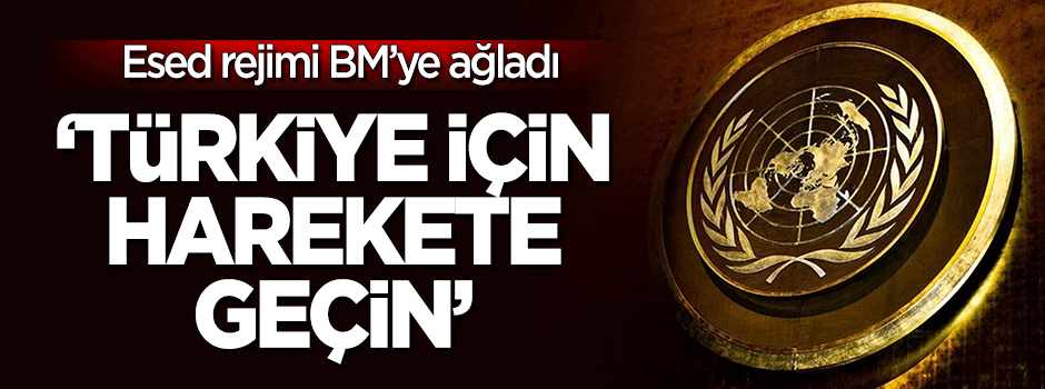 Esed rejimi BM'ye şikayet etti: Türkiye'ye karşı hareket geçin!
