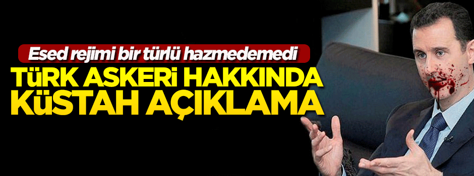 Esed rejiminden İdlib'deki Türk askeri hakkında küstah açıklama