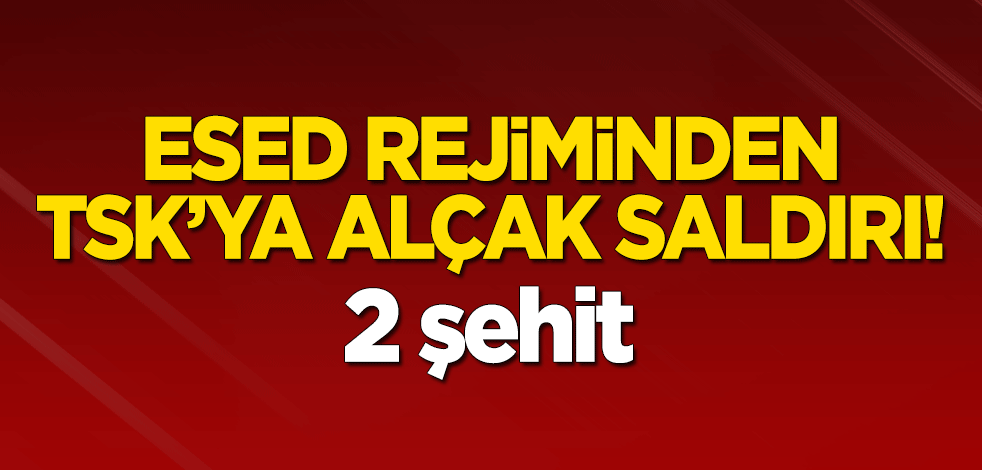 Esed rejiminden TSK'ya alçak saldırı! 2 şehit