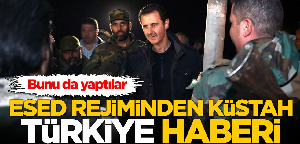 Esed rejiminden Türkiye ile ilgili alçak propaganda