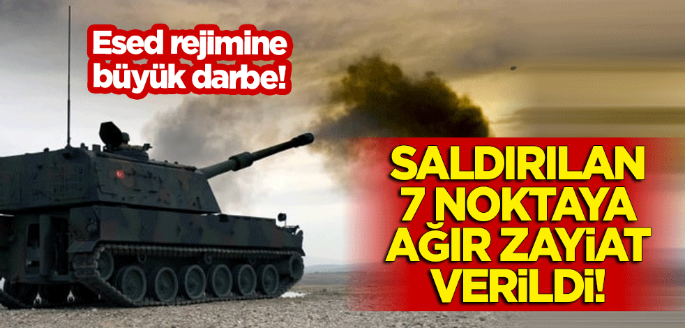 Esed rejimine büyük darbe! 7 noktada ağır zayiat verildi!