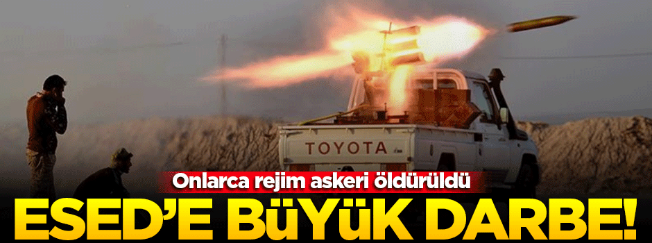 Esed rejimine Dera'da büyük darbe!