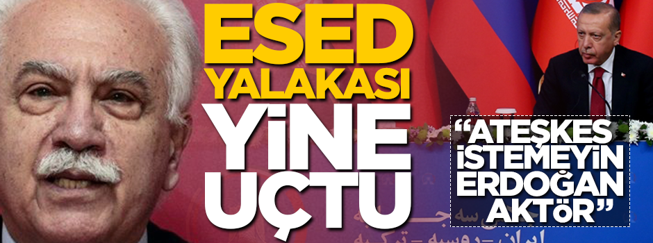 Esed yalakası Perinçek’ten skandal yazı! "Erdoğan aktör, ateşkes istemeyin"