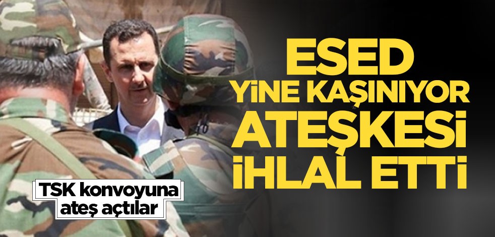 Esed yine kaşınıyor ateşkesi ihlal etti