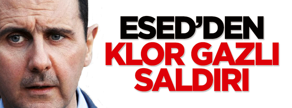Esed'den klor gazlı saldırı