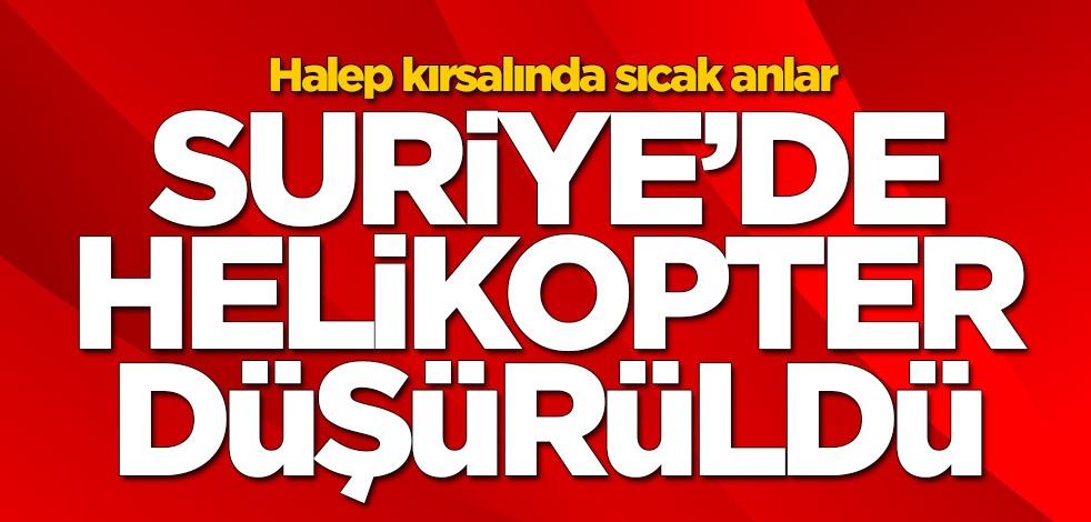 Esed'e ağır darbe! Helikopteri düşürüldü