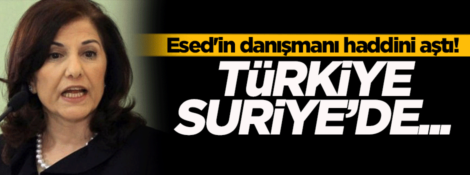 Esed'in danışmanı haddini aştı! Türkiye, Suriye'de...