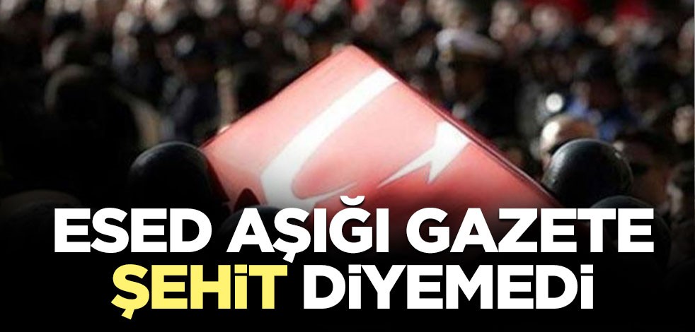Esed'in gazetecileri "şehit" diyemedi
