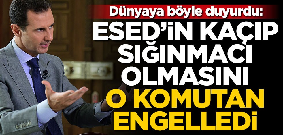 Esed’in istifa edip kaçmasını Kasım Süleymani engellemiş