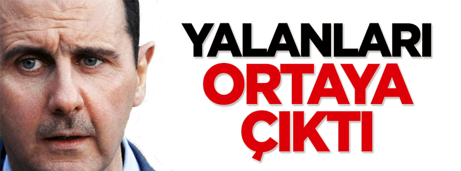Esed'in yalanları ortaya çıktı