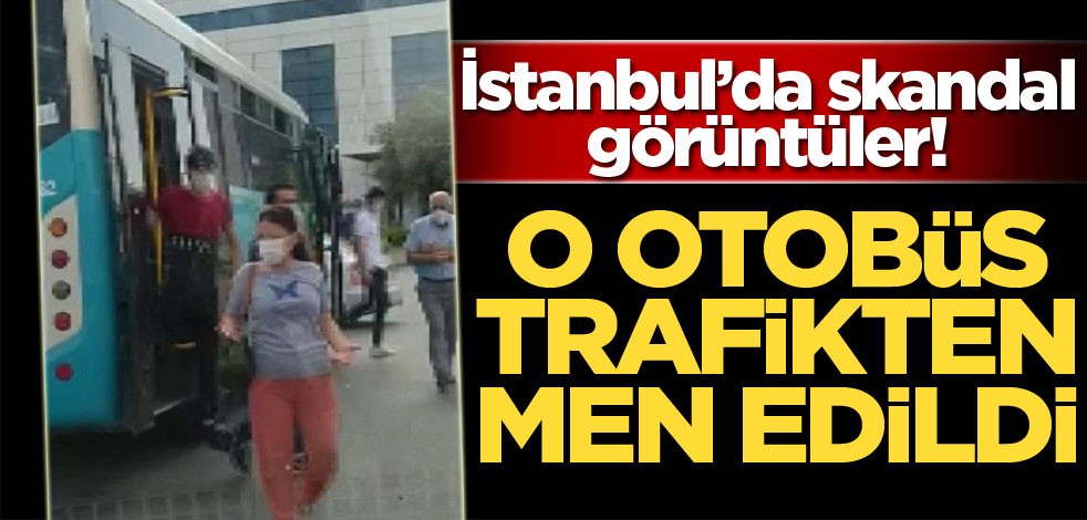 Esenyurt'ta fazla yolcusu olan otobüs trafikten men edildi