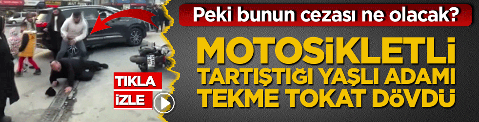 Esenyurt’ta trafikte dehşet! Yaşlı adam motosikletli tarafından tekme tokat dövüldü