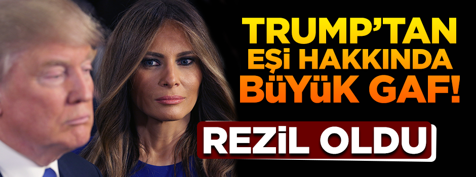 Eşinin adını yanlış yazan Trump rezil oldu