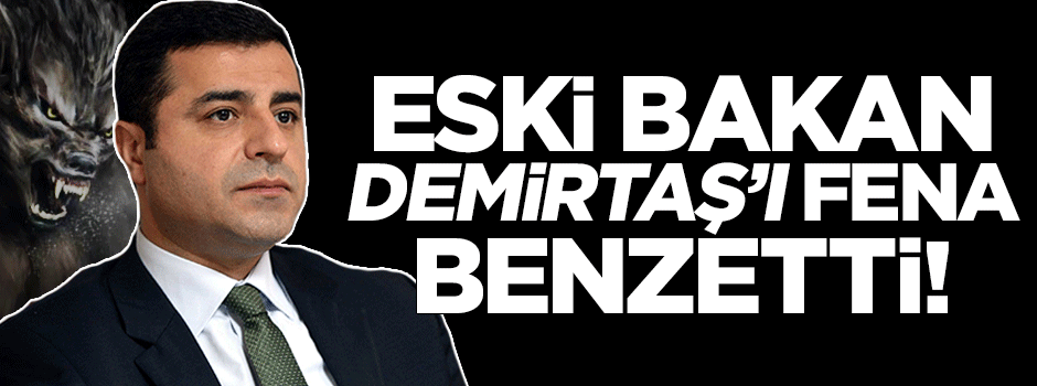 Eski Bakan Demirtaş'ı kurt adama benzetti