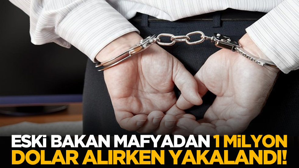 Eski bakan mafyadan 1 milyon dolar alırken yakalandı!