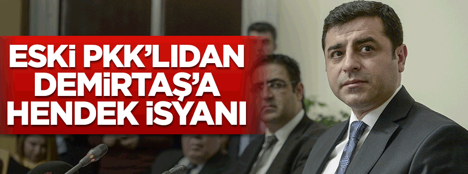 Eski PKK'lıdan Demirtaş'a hendek isyanı