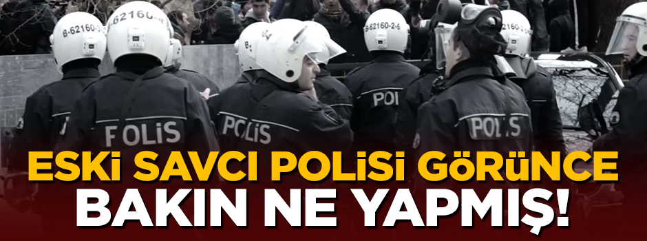 Eski savcı polisi görünce bakın ne yapmış!