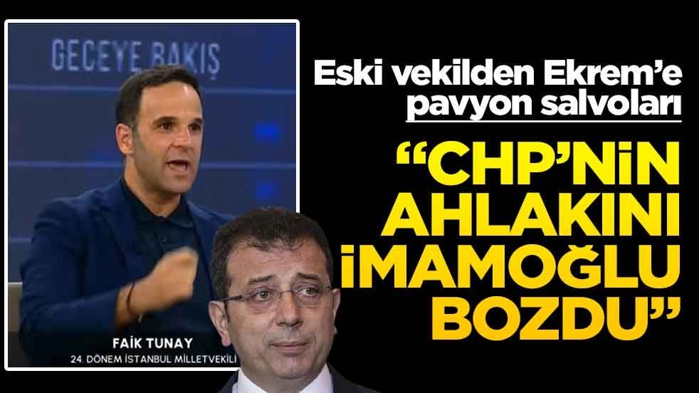 Eski vekilden Ekrem’e pavyon salvoları! “CHP’nin ahlakını İmamoğlu bozdu”