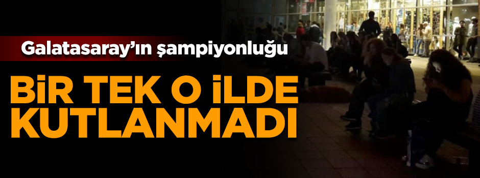 Eskişehir Galatasaray'ın şampiyonluğunu kutlamadı