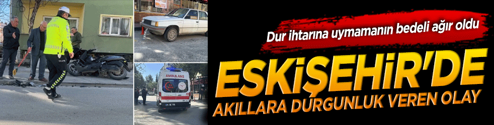 Eskişehir'de akıllara durgunluk veren olay! Polisi birbirine katıp sivil ekip aracını kaza yaptırdılar!