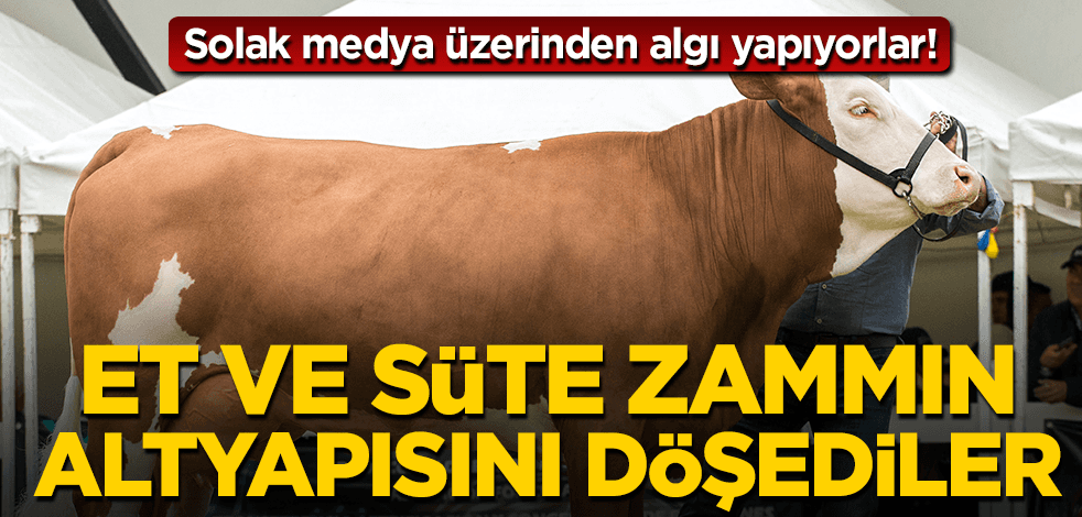 Et ve süte zammın altyapısını döşediler! Solakoğlu, solak medyaya konuştu!