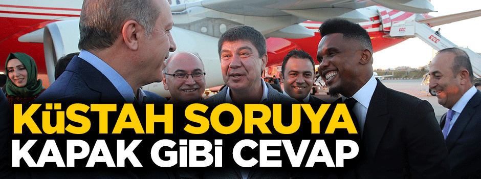 Eto'o'dan küstah soruya kapak gibi cevap
