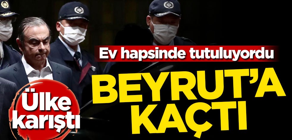 Ev hapsinde tutuluyordu! Beyrut'a kaçtı