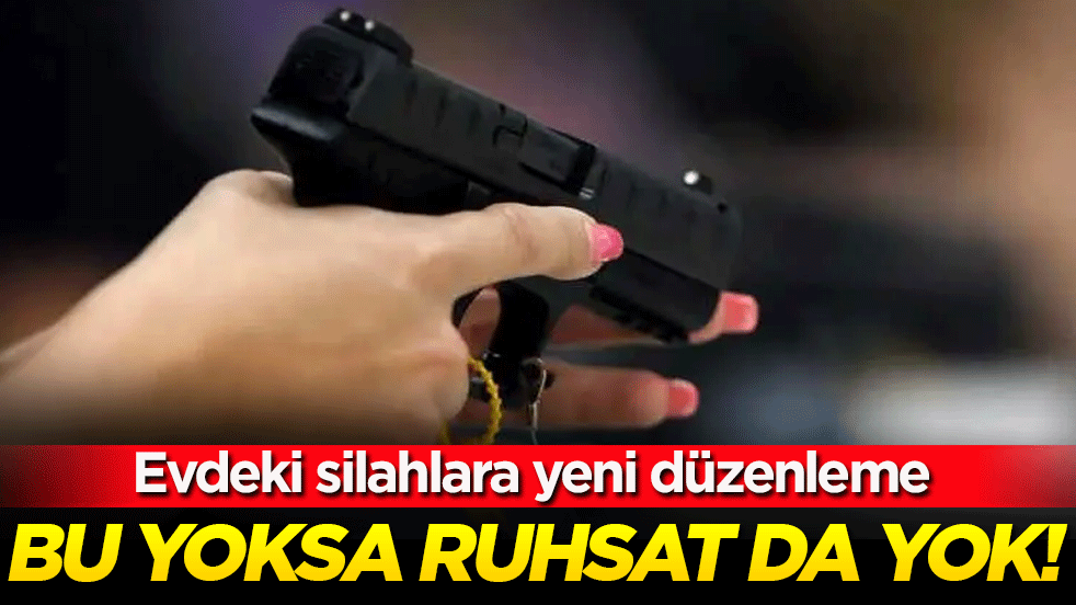 Evdeki silahlara yeni düzenleme: Bu yoksa ruhsat da yok!