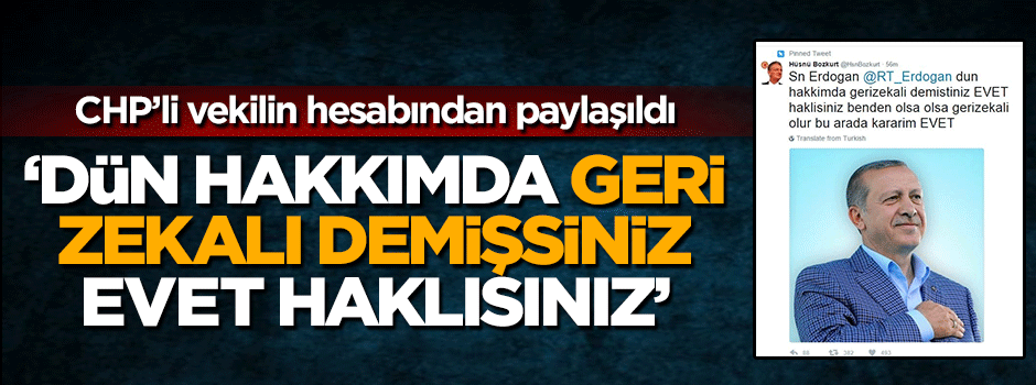 'Evet çıkarsa hepinizi denize dökeriz" diyen CHP'li vekilin hesabı hacklendi